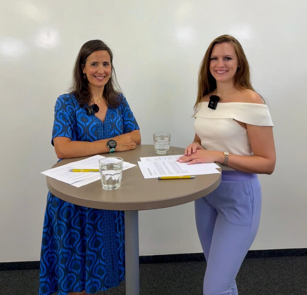 Andreia Fernandes from SEABRAND and Portfolio Career Institute and Anya Eigenmann from Happy 2 Be Podcast